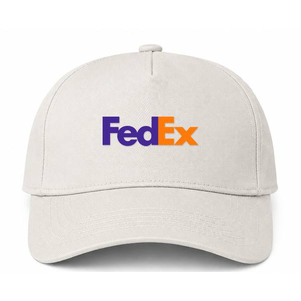 FedEx Logo Beige Dad Baseball Cap Hat