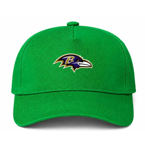 Baltimore Ravens NFL Logo Green Dad Baseball Cap Hat