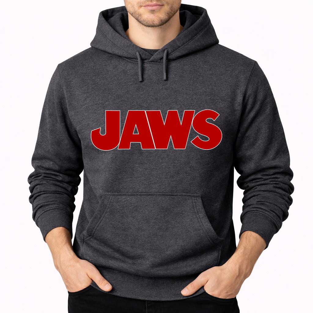 Men's Jaws Pullover Hoodie - Charcoal