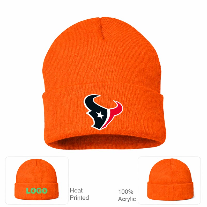 Houston Texans Orange Beanie Hat
