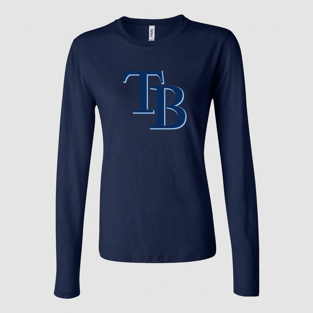Women's Tampa Bay Rays Long Sleeve T-Shirt - Navy