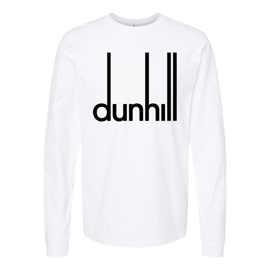 Men's Dunhill black Long sleeves Cotton Blend T-Shirt - White