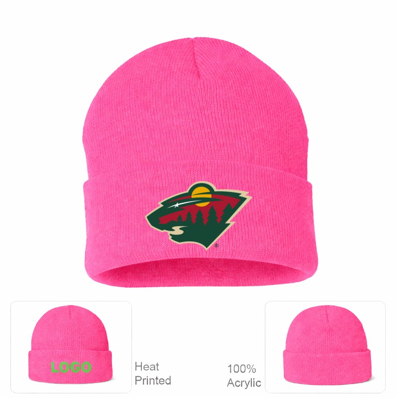 Minnesota Wild Pink Beanie Hat