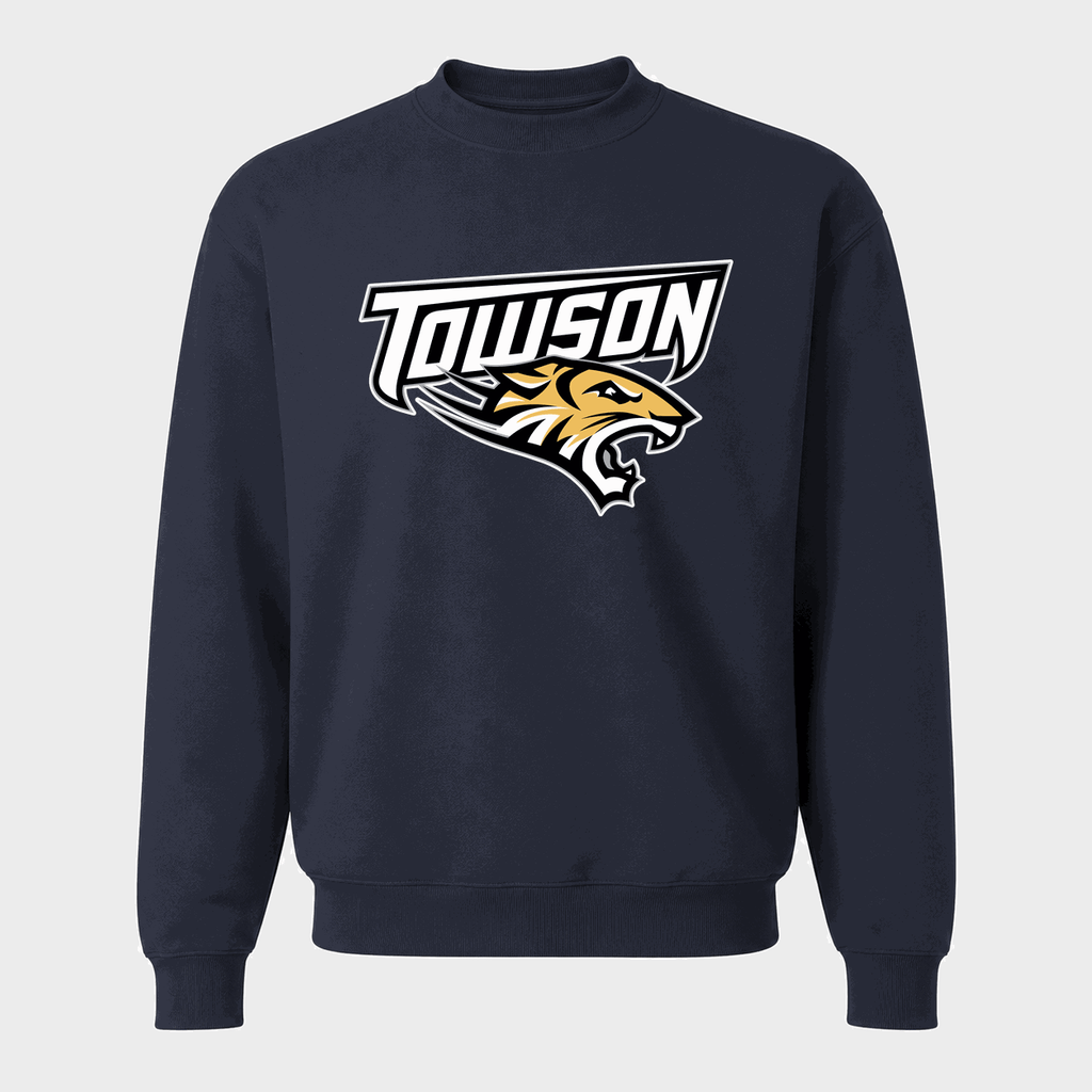 Men's Towson Tigers Crewneck Sweatshirt - Navy