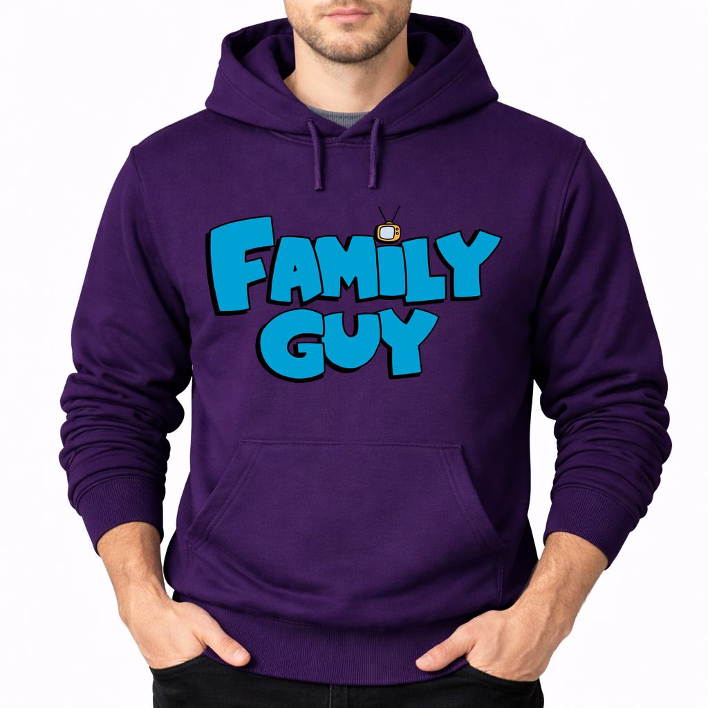 Men's Family Guy Pullover Hoodie - Purple