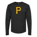 Men's Pittsburgh Pirates Long sleeves Cotton Blend T-Shirt - Black