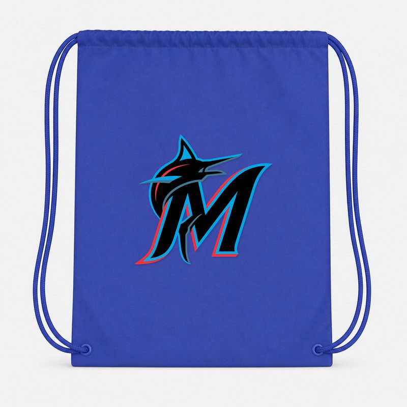 Miami Marlins Drawstring Bag - Blue