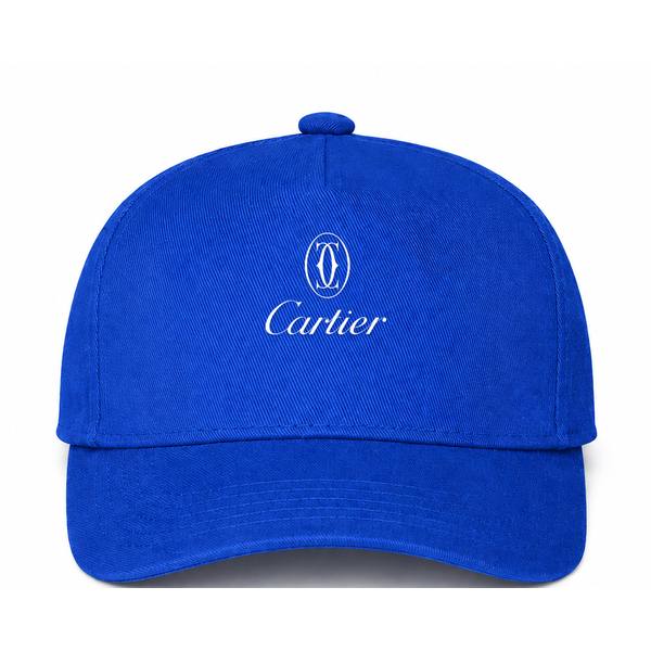 Cartier White Logo Blue Dad Baseball Cap Hat