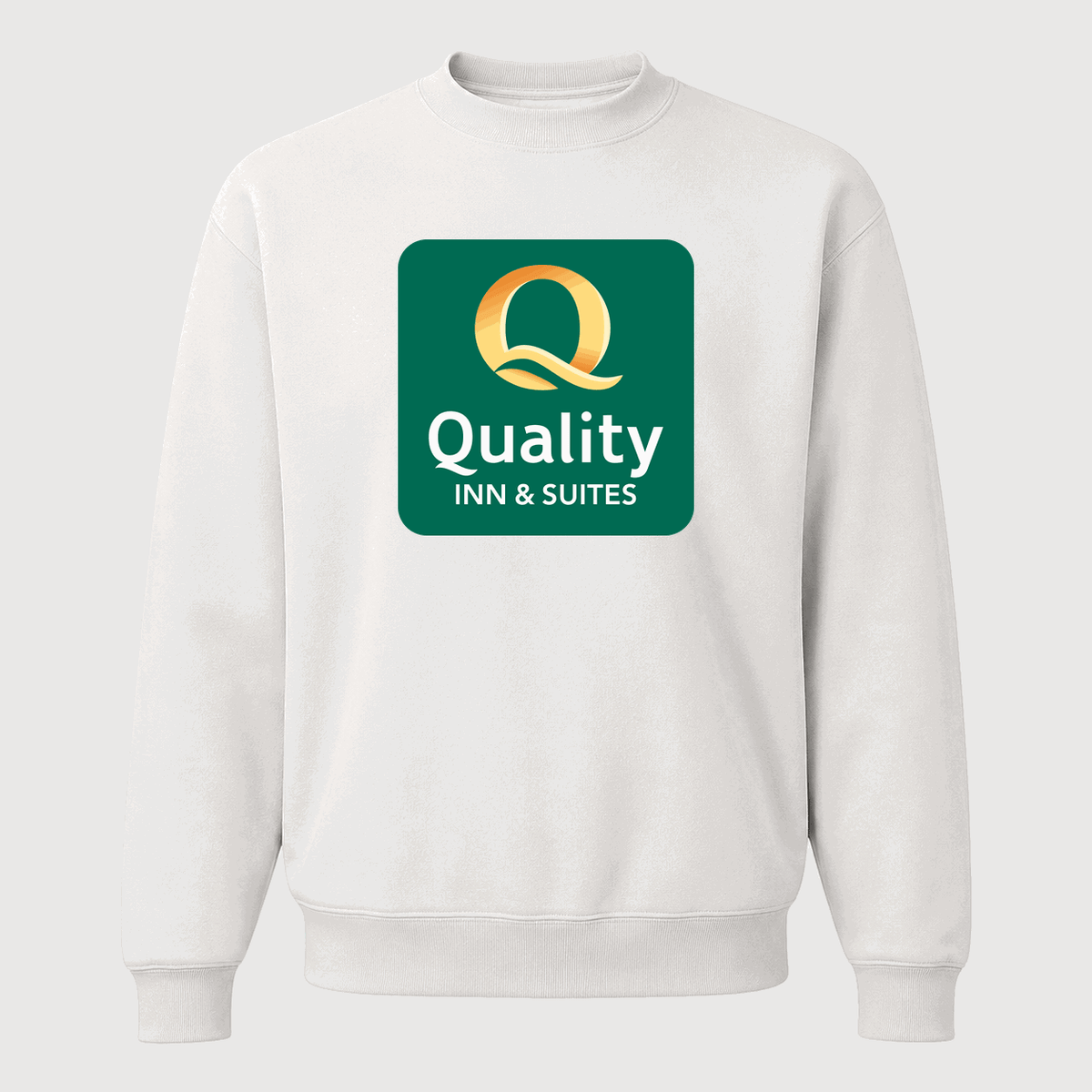 Men's Quality Inn & Suites Crewneck Sweatshirt - White
