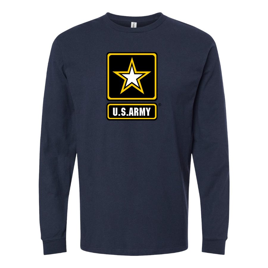 Men's U.S. Army Long sleeves Cotton Blend T-Shirt - Navy