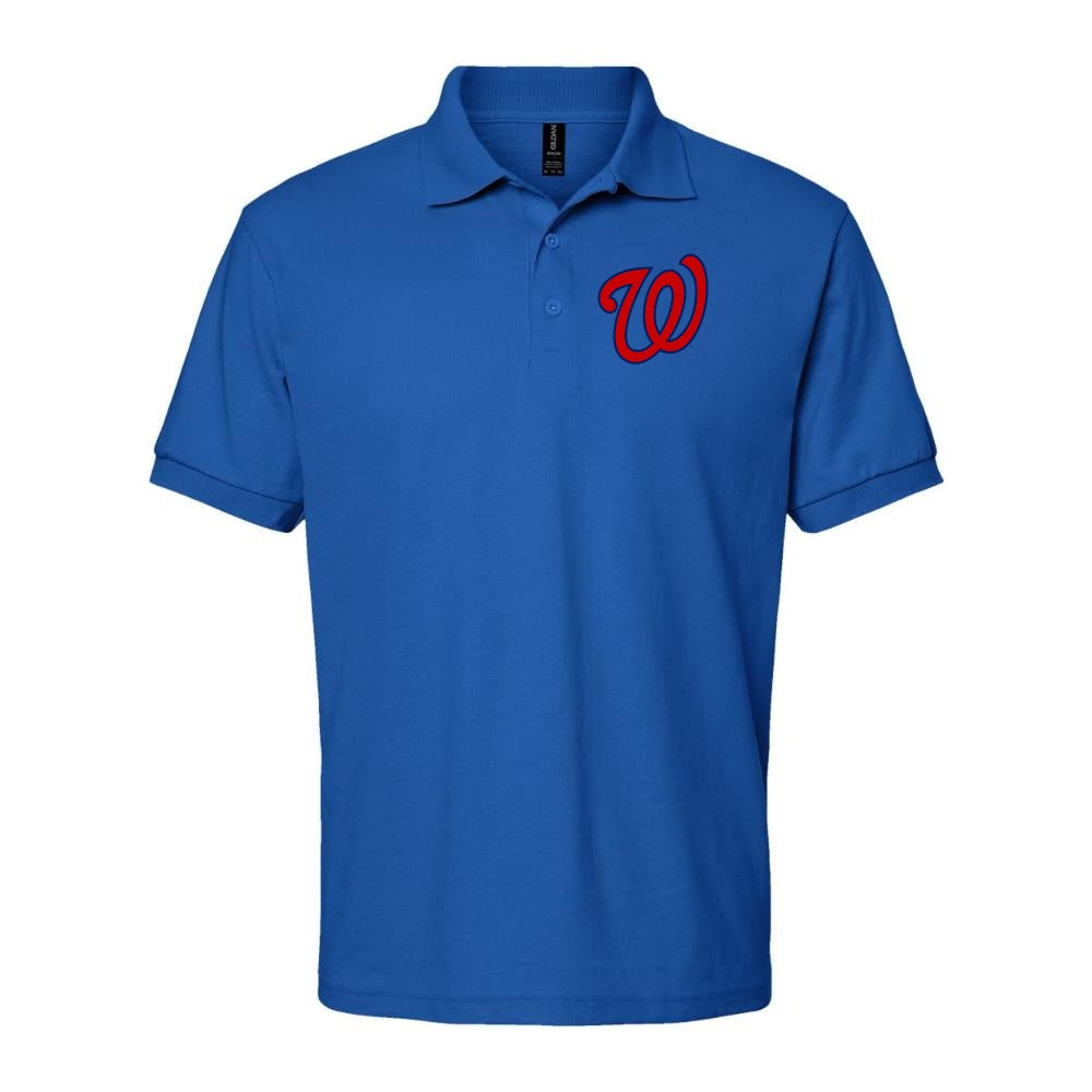 Men's Washington Nationals Dry Blend Polo - Blue