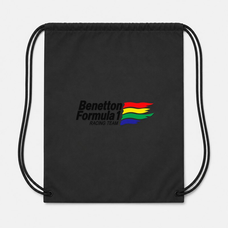 Benetton Formula 1 Racing Team Drawstring Bag - Black