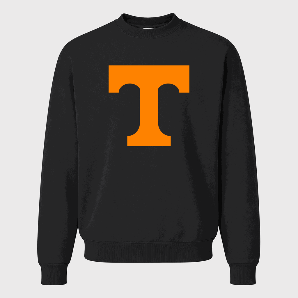 Men's Tennessee Volunteers Logo Crewneck Sweatshirt - Black