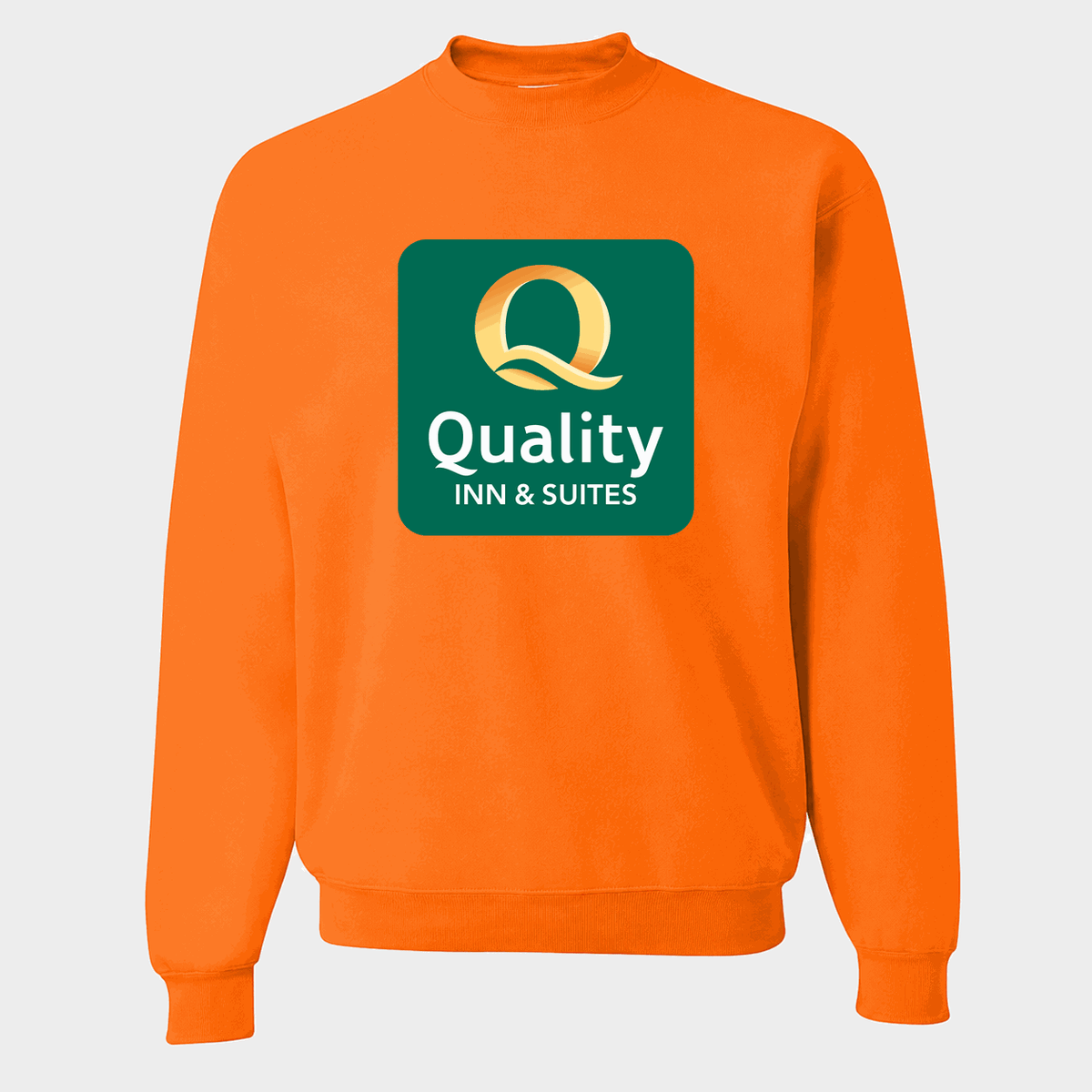 Men's Quality Inn & Suites Crewneck Sweatshirt - Orange