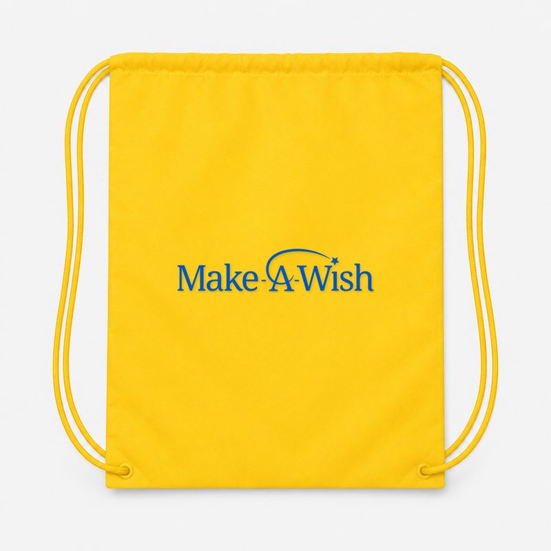 Make A Wish Drawstring Bag - Yellow