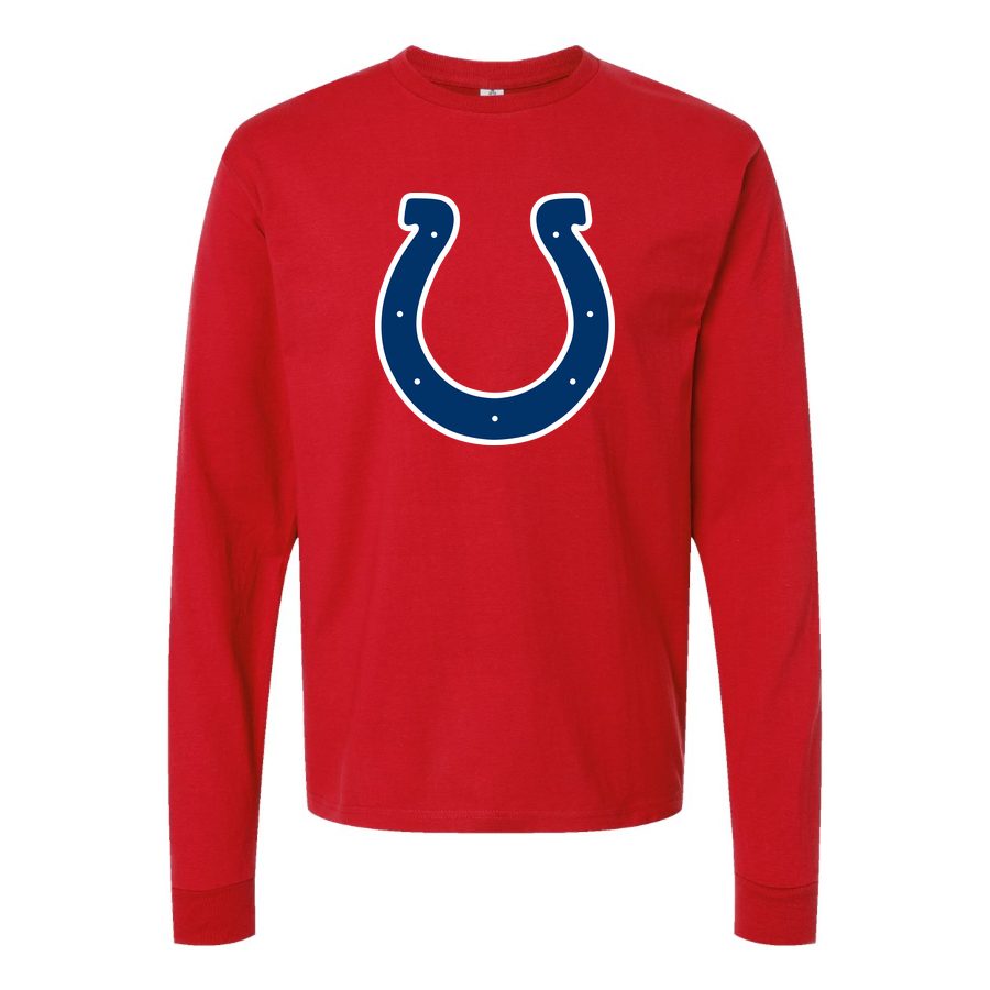 Men's Indianapolis Colts Long sleeves Cotton Blend T-Shirt - Red