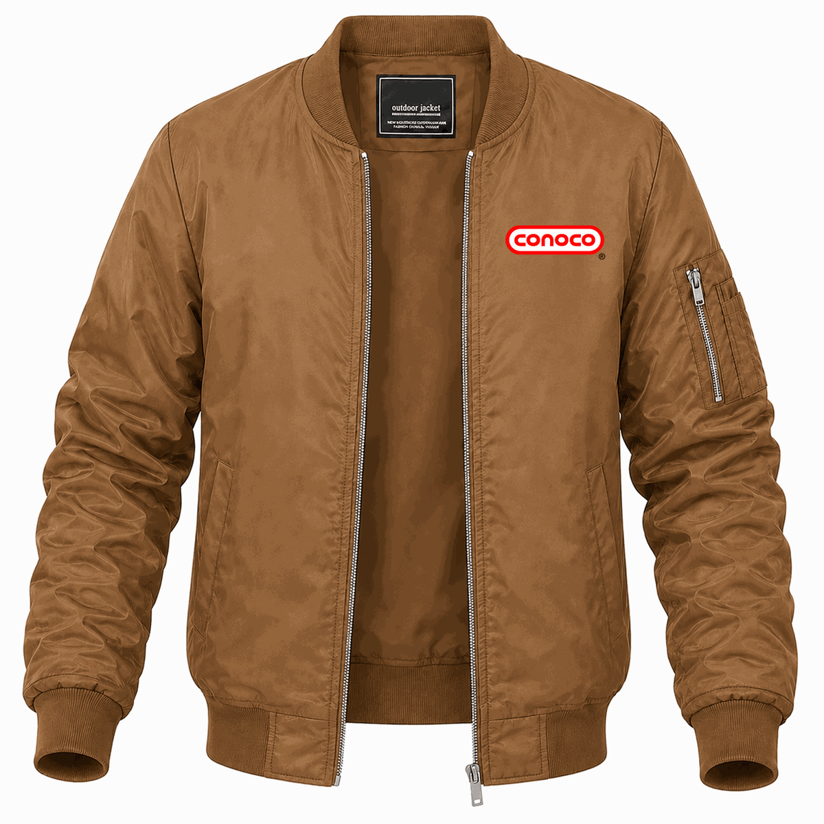 Men's Conoco Lightweight Bomber Jacket - Brown
