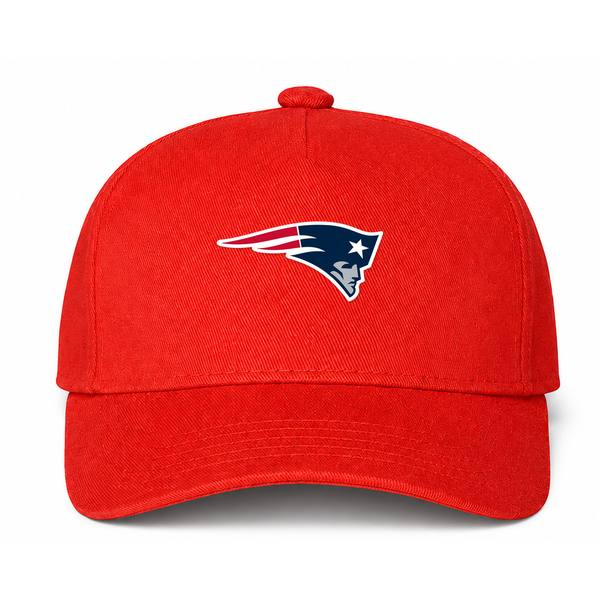 New England Patriots NFL Logo Red Dad Baseball Cap Hat