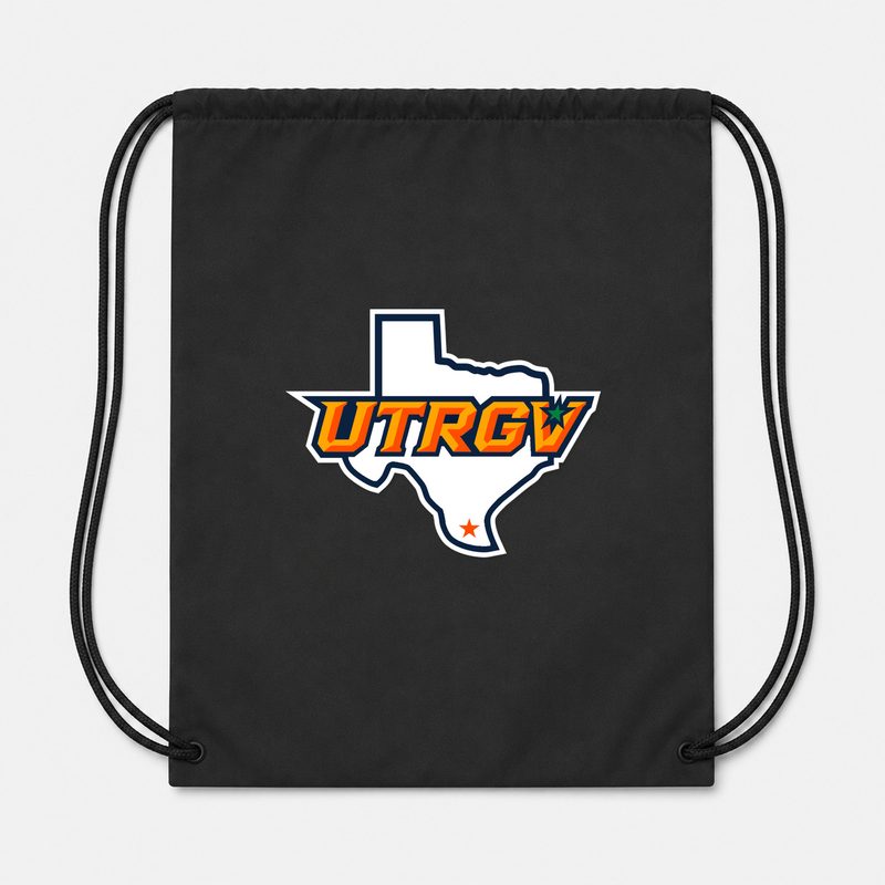 UTRGV Vaqueros Drawstring Bag - Black
