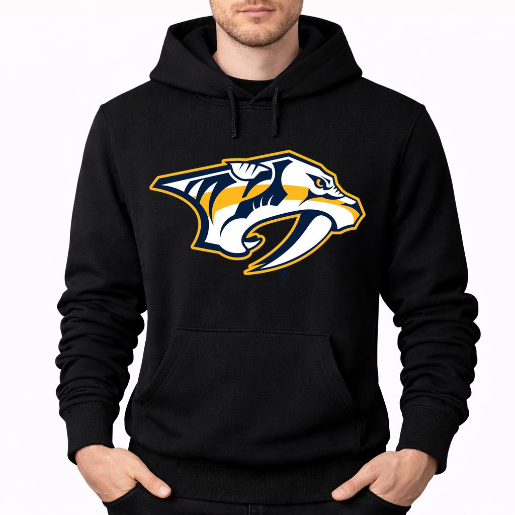 Men's Nashville Predators Pullover Hoodie - Black