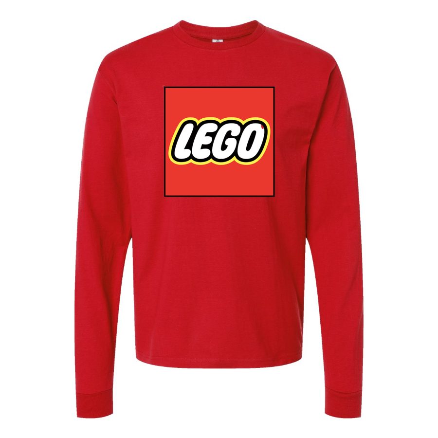 Men's LEGO Logo Long sleeves Cotton Blend T-Shirt - Red