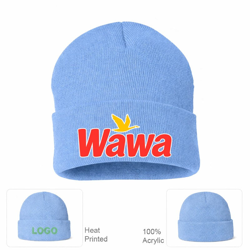 Wawa Gas Station Sky Blue Beanie Hat