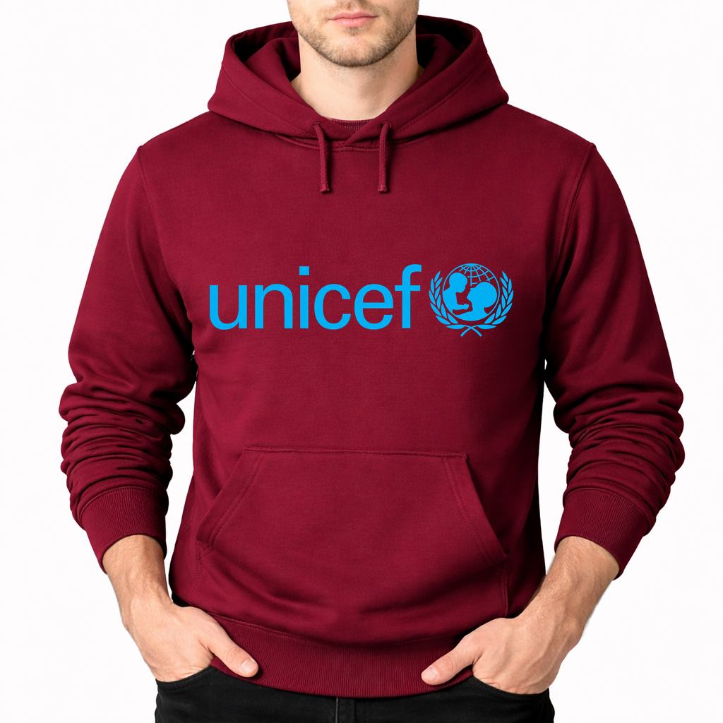 Men's UNICEF Pullover Hoodie - Burgundy