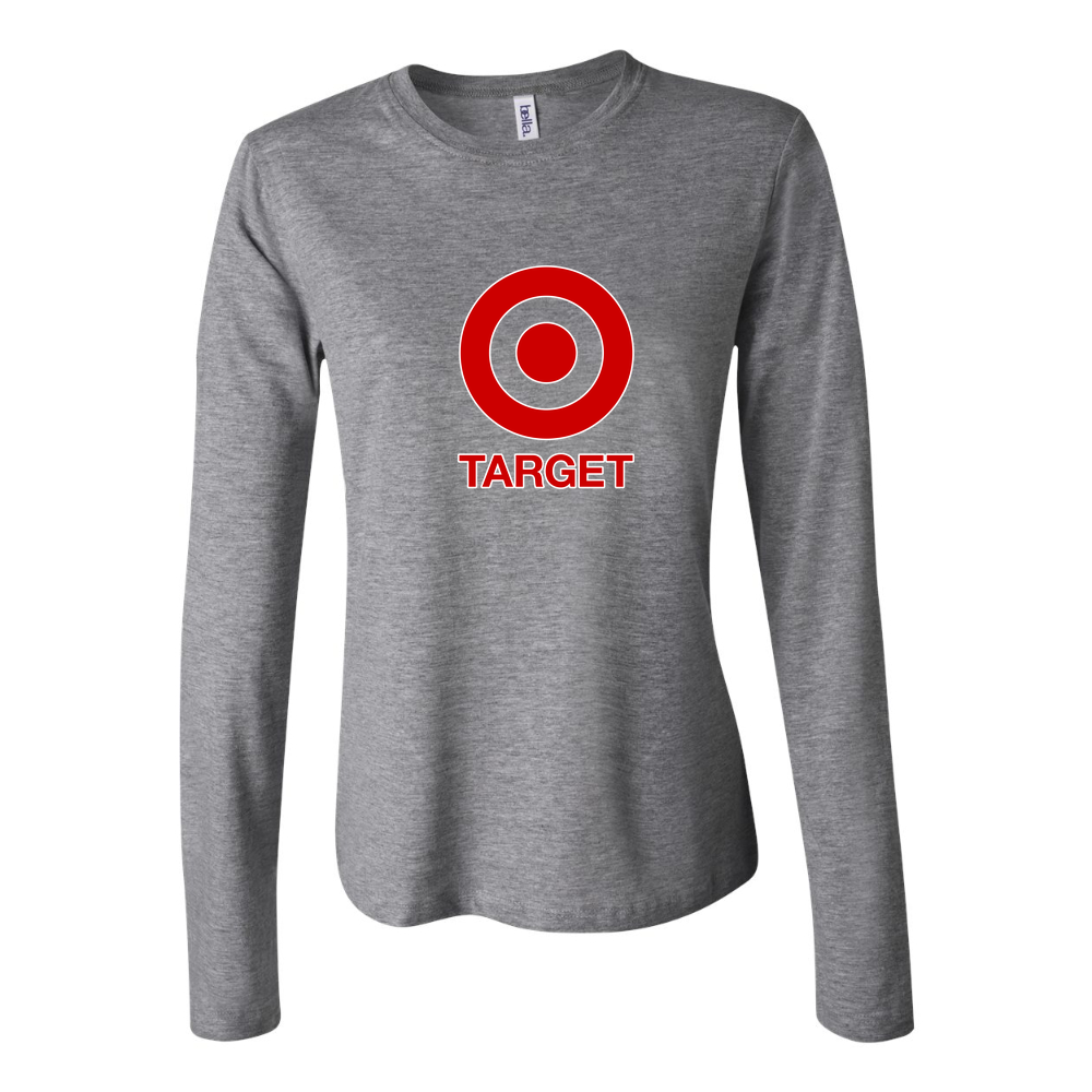 Women's Target Long Sleeve T-Shirt - Gray