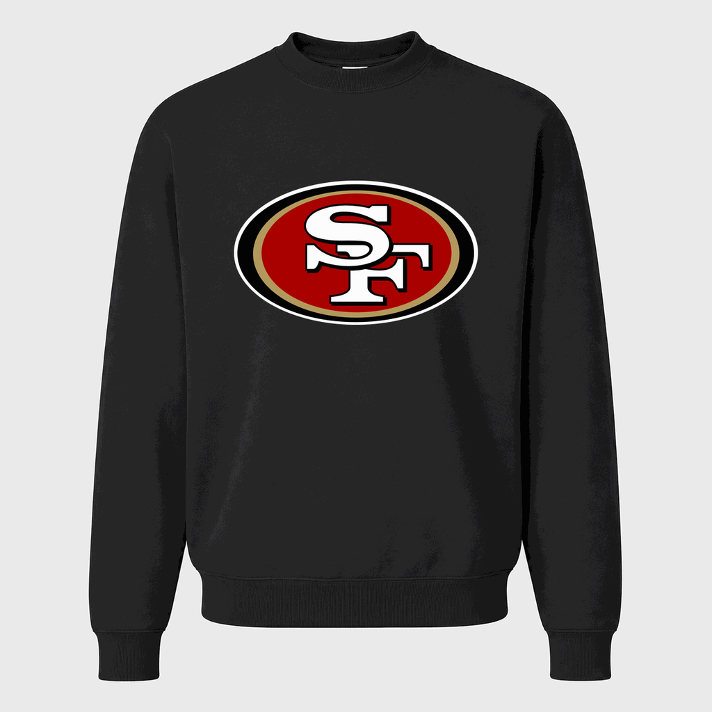 Men's San Francisco 49ers Crewneck Sweatshirt - Black