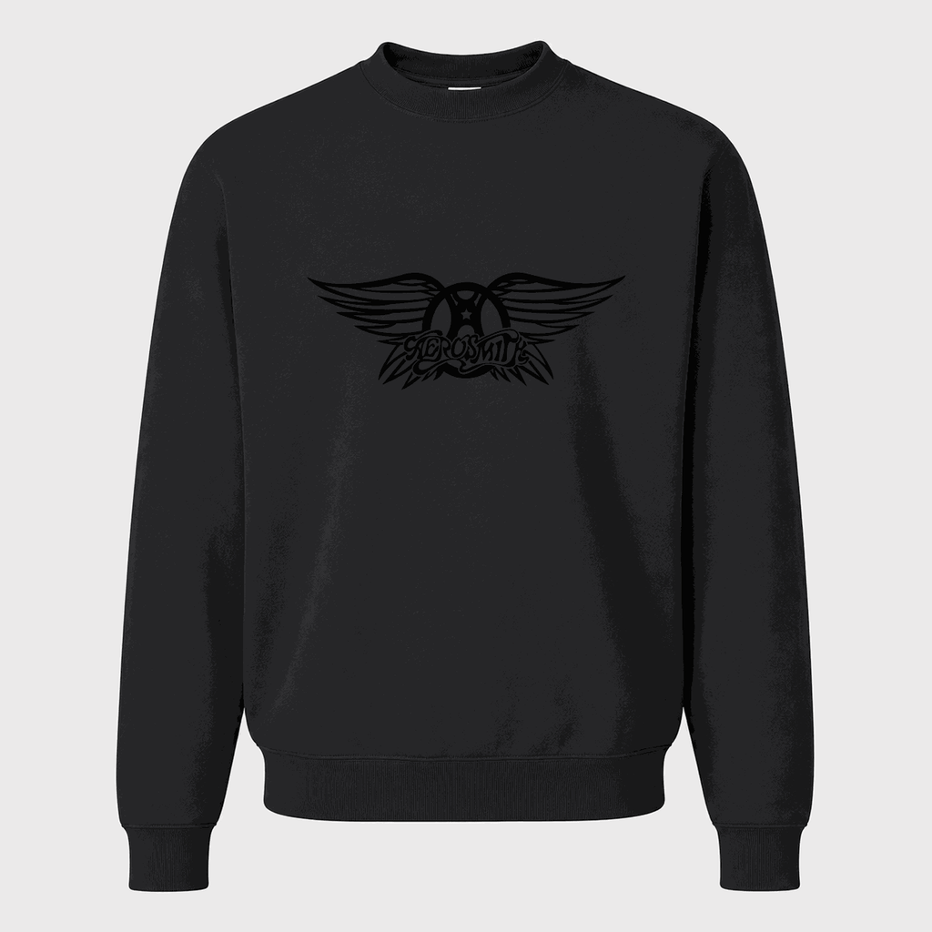 Men's Aerosmith Crewneck Sweatshirt - Black
