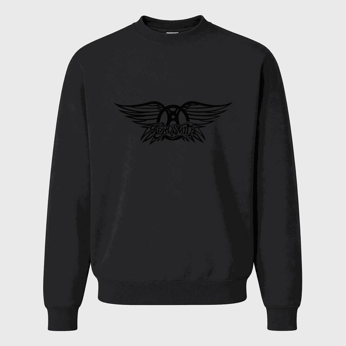 Men's Aerosmith Crewneck Sweatshirt - Black