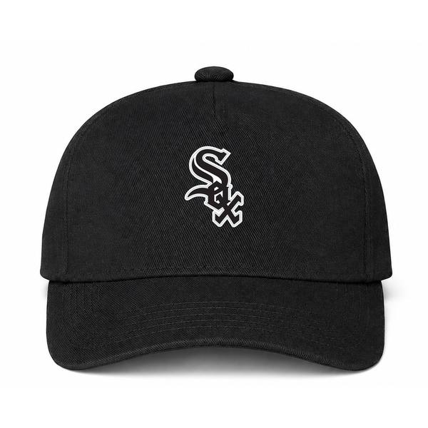 Chicago White Sox MLB Logo Black Dad Baseball Cap Hat