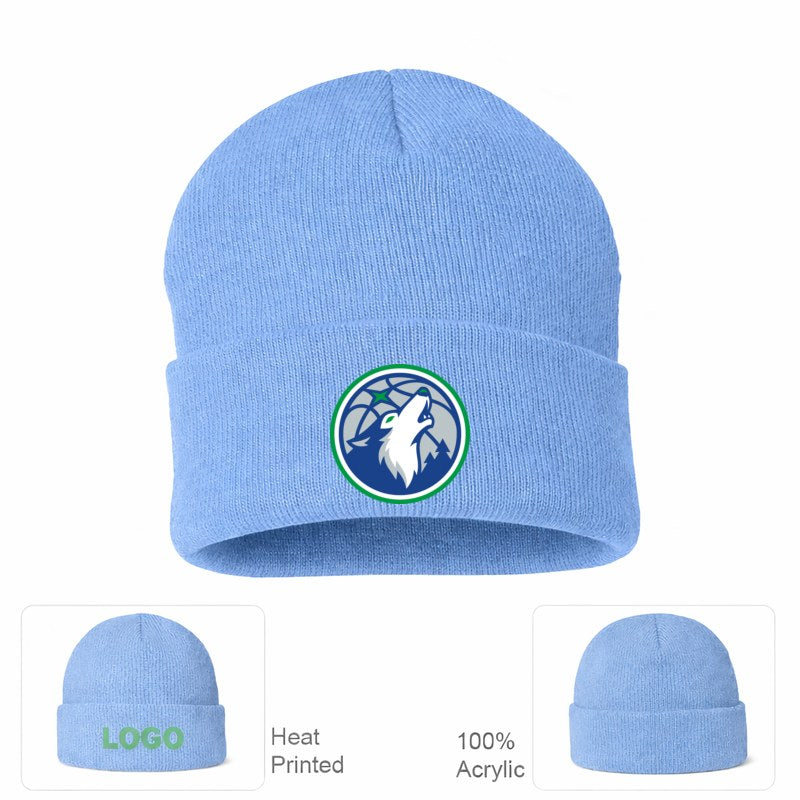 Minnesota Timberwolves Sky Blue Beanie Hat