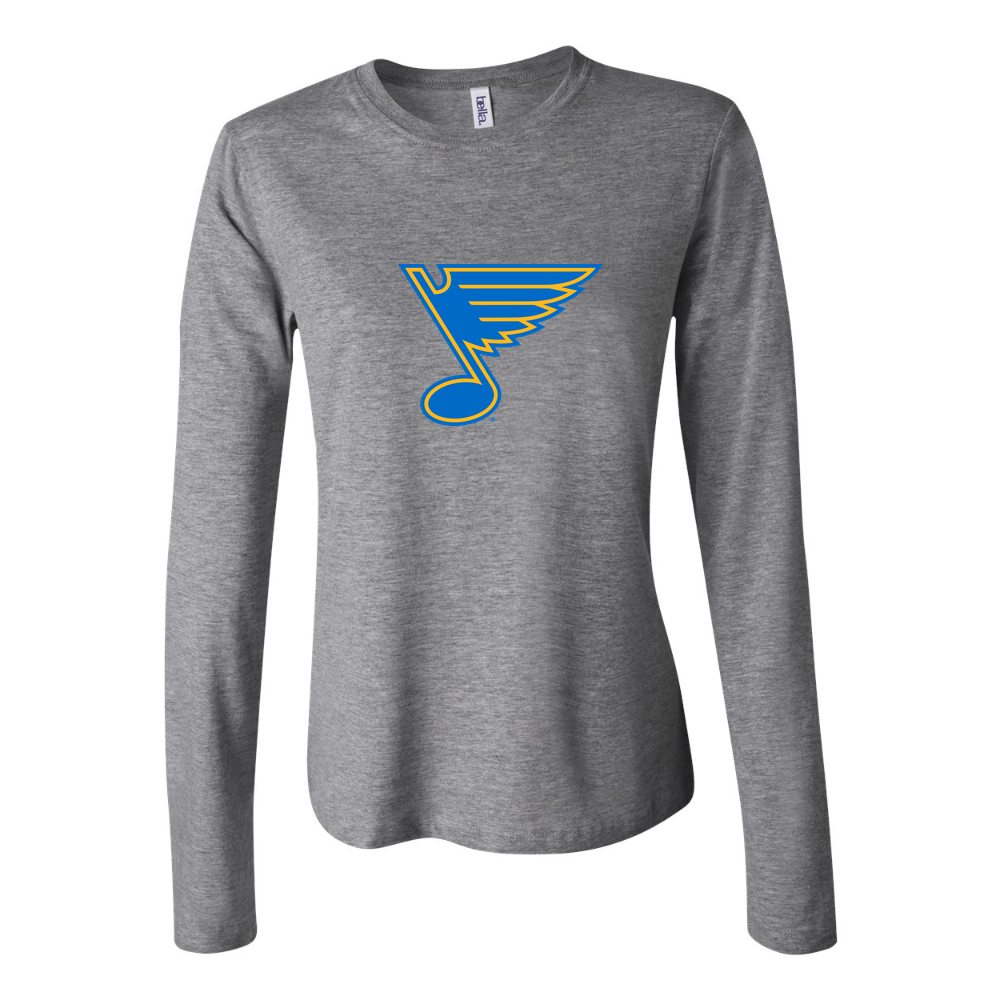 Women's St. Louis Blues Long Sleeve T-Shirt - Gray