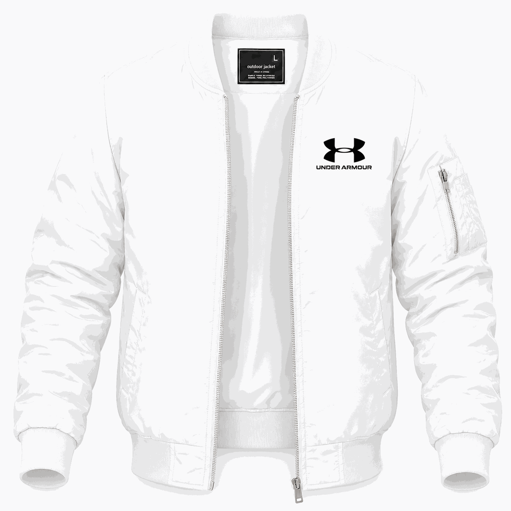 Men's Under Armour Lightweight Bomber Jacket - White