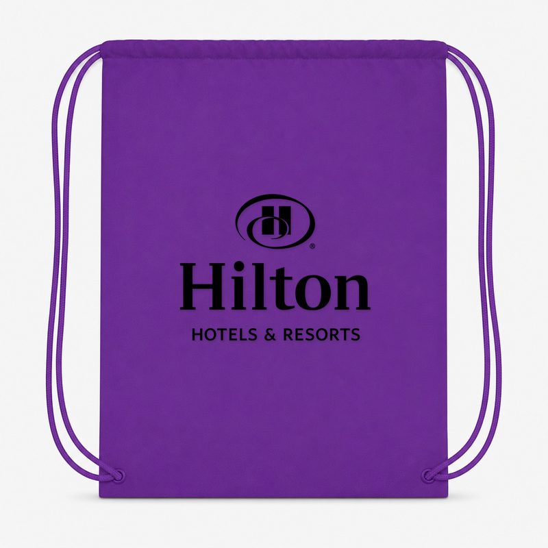 Hilton Drawstring Bag - Purple