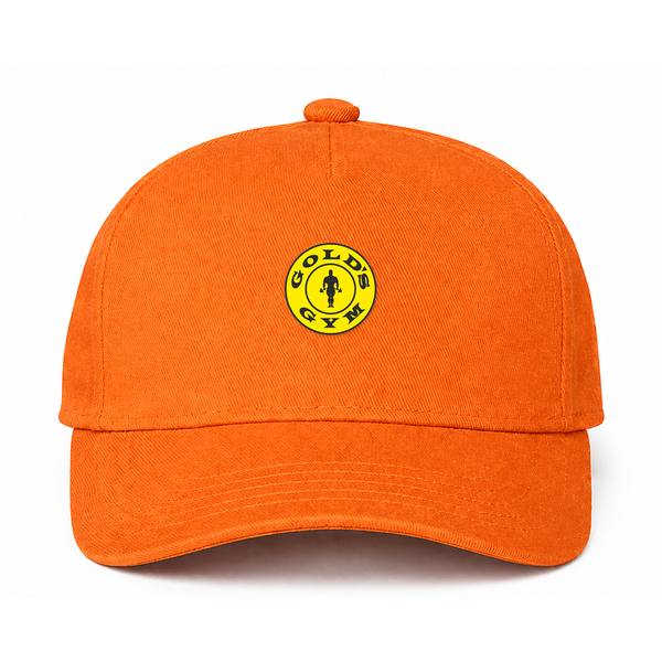 Gold's Gym Logo Orange Dad Baseball Cap Hat