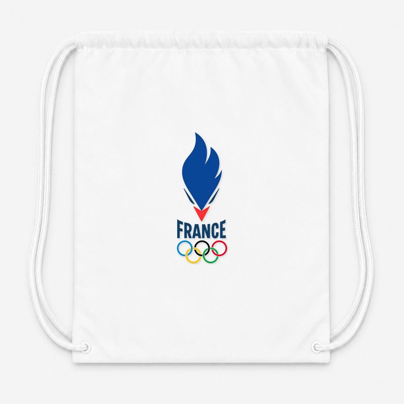France 2024 Drawstring Bag - White