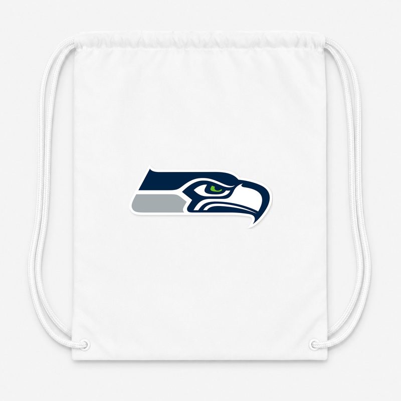 Seattle Seahawks Drawstring Bag - White