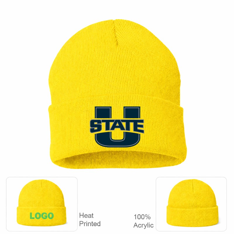 Utah State Aggies Yellow Beanie Hat