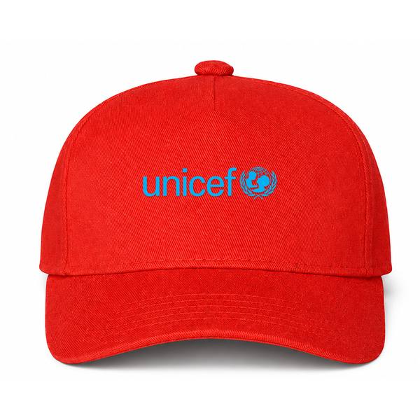 UNICEF Logo Red Dad Baseball Cap Hat