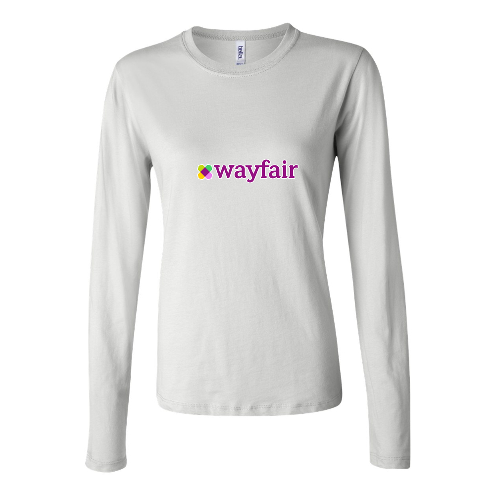 Women's Wayfair Long Sleeve T-Shirt - White