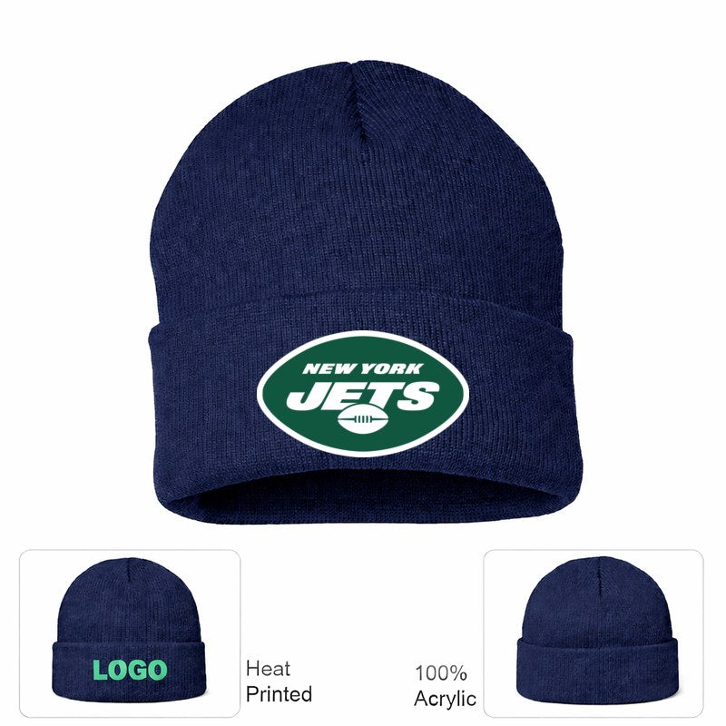 New York Jets Navy Beanie Hat