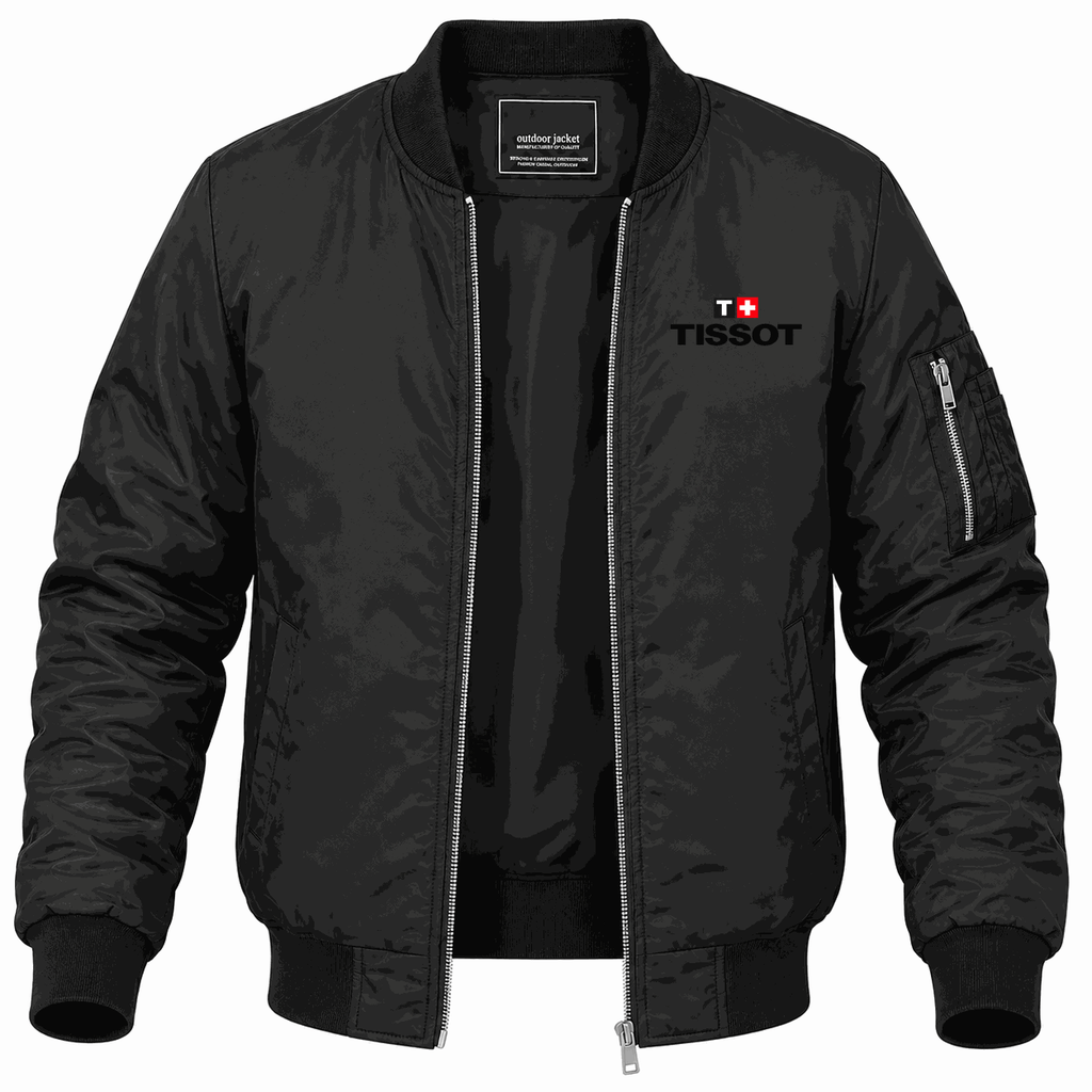 Men's Tissot Lightweight Bomber Jacket - Black