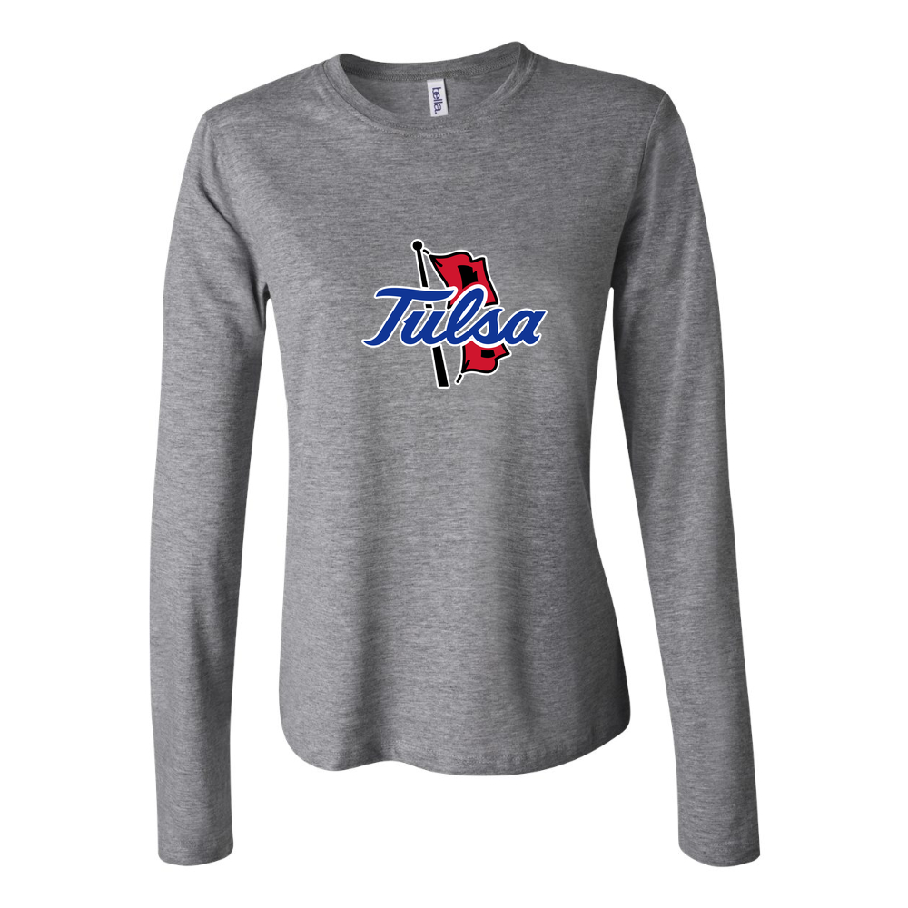 Women's Tulsa Golden Hurricane Long Sleeve T-Shirt - Gray