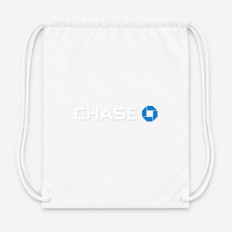 Chase White Drawstring Bag - White