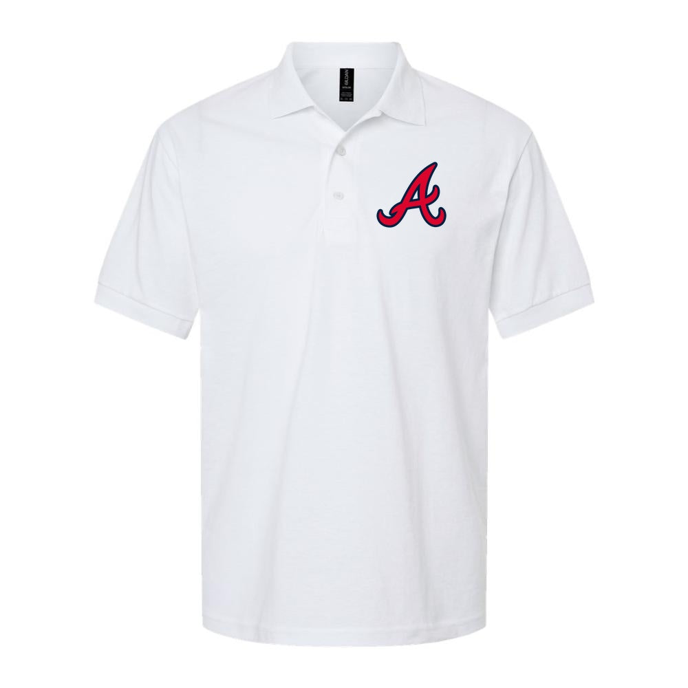 Men's Atlanta Braves Dry Blend Polo - White