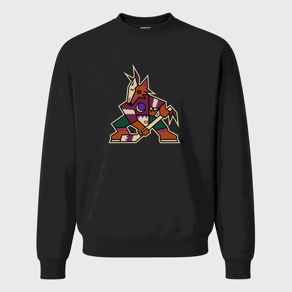 Men's Arizona Coyotes Crewneck Sweatshirt - Black
