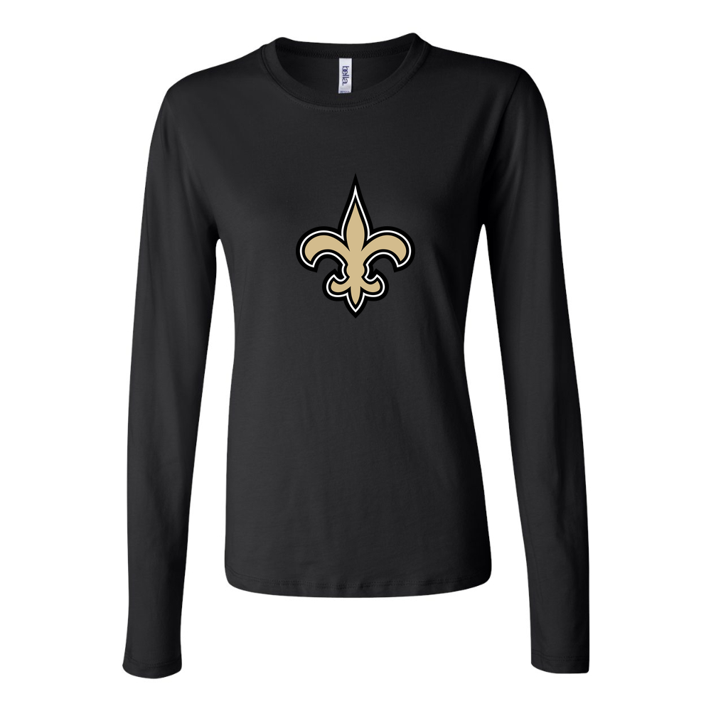 Women's New Orleans Saints Long Sleeve T-Shirt - Black