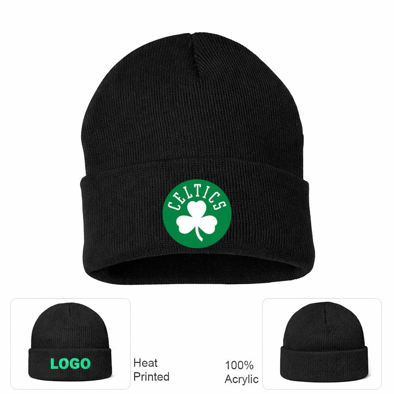 Boston Celtics Black Beanie Hat